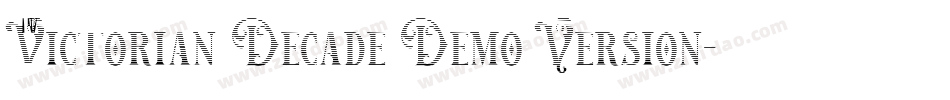Victorian Decade Demo Version字体转换